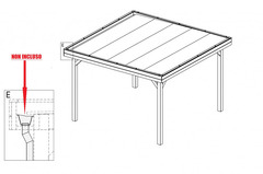 Gazebo da Giardino in Legno Lamellare d'Abete Nordico - cm 350X350cm - Italfromgiard4 - 4