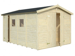 Casetta da Giardino in Legno d' Abete Nordico(16mm) - 273x370 cm - 10,0 m² - Pavimento Incluso -ITAL - 2