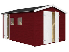 Casetta da Giardino in Legno d' Abete Nordico(16mm) - 273x370 cm - 10,0 m² - Pavimento Incluso -ITAL - 3