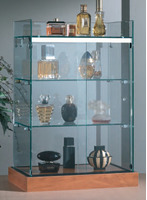 BANCO VENDITA VETRINA L40xP27xH60 cm CRISTALLI TEMPERATI ANTE BATTENTI art OF190F - 2