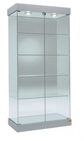 Vetrina Alta con Luci L73xP46xH188 cm Cristalli Temperati OF131CC