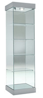 Vetrina Alta con Luci  L53xP46xH188 cm Cristalli Temperati OF181ES