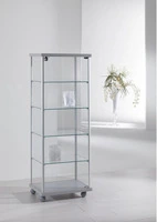 Vetrina in Cristallo Temperato con  Ripiani Regolabili in Altezza  dimensioni(53X39X h141) Serie All