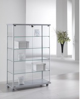 Vetrina in Cristallo Temperato con  Ripiani Regolabili in Altezza  dimensioni(93X39X h141) Serie All