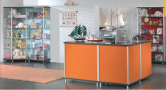 Vetrina in Cristallo Temperato  Ripiani Regolabili in Altezza con Mobile  dimensioni(93X39X h220) Se - 2