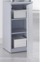 Vetrina in Cristallo Temperato con  Base in Legno con anta, dimensioni (45X45X h175)  Alldes  Made i - 2