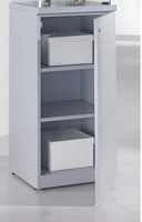 Vetrina in Cristallo Temperato con  Base in Legno con anta, dimensioni (45X45X h175)  Alldes  Made i - 2