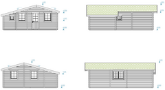 Chalet - Casa in Legno d' Abete Nordico(70mm) - cm 660X780 cm  - ITALFROM102 - 3