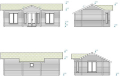 Chalet - Casa in Legno d' Abete Nordico(70mm) - cm 820x520 cm - ITALFROM104 - 3