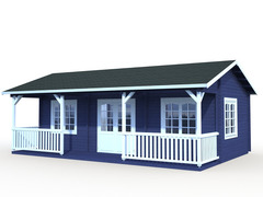 Chalet - Casa in Legno d' Abete Nordico(44mm) - cm 791x370(520) cm - ITALFROM107 - 5