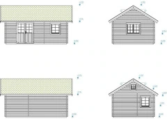 Chalet - Casa in Legno d' Abete Nordico(44mm) - cm 605x410 cm - ITALFROM108 - 3