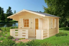 Casetta da Giardino in Legno d' Abete Nordico(34mm) - cm 330X330(460)cm-  Italfrom111 - 3