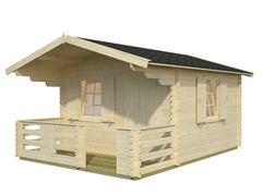 Casetta da Giardino in Legno d' Abete Nordico(34mm) - cm 330X330(460)cm-  Italfrom111 - 4