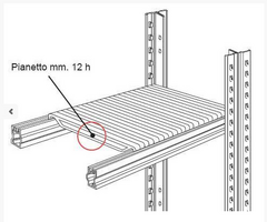Ripiano completo lunghezza  105 x  Profondità 30 cm per scaffalature metalliche industriali - PORTAT - 2