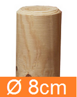 Pali in Legno di Pino Nordico Senza Punta Torniti Impregnati per Bordura- Trattati Classe III - Diam