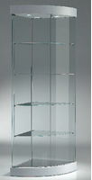 Vetrina Angolare in Cristallo Temperato (58 x 58 x h 190 cm)