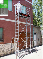 (R160500)TRABATTELLO PROFESSIONALE CON ALTEZZA DEL PIANO LAVORO A MAX 380 cm ,  L 160 x P 80 cm