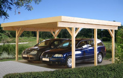 Tettoia - Carport in Legno Lamellare d' Abete Nordico - cm 600x512 cm - ITALFROM54 - 4