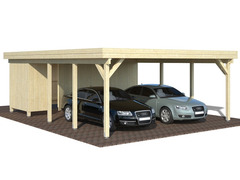 Tettoia - Carport in Legno Lamellare d' Abete Nordico - cm 762x531 cm - ITALFROM55 - 4