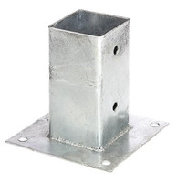 Supporto Zincato a Tassellare per Palo in Legno 71 x 71 mm