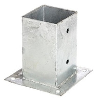 Supporto Zincato a Tassellare per Palo in Legno 91 x 91 mm