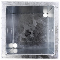 Supporto Zincato a Tassellare per Palo in Legno 91 x 91 mm - 3