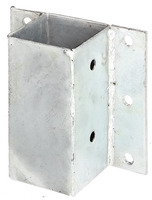 Staffa Supporto Zincato a Tassellare per Palo in Legno 71 x 71 mm