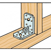 ANGOLARE PER GIUNTURA PER PALI IN LEGNO QUADRO - DIMENSIONI 70x70x55 mm - 3