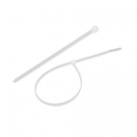 FASCETTE STRINGENTI NYLON PLASTICA BIANCA 2,5x98 mm - 100 Pz