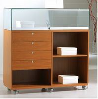 Banco con 4 Cassetti Vano a Giorno Bacheca LL 119x40xh120 cm  OF12120B