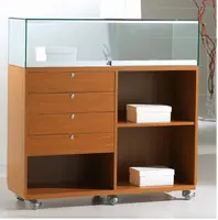 Banco con 4 Cassetti Vano a Giorno Bacheca LL 119x40xh120 cm  OF12120B