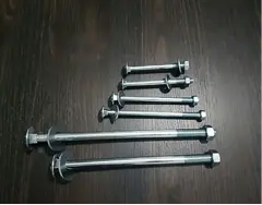 BULLONE A TESTA TONDA CON DADO ESAGONALE E RONDELLA 8X90 mm - 2