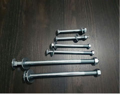 BULLONE A TESTA TONDA CON DADO ESAGONALE E RONDELLA 12X240 mm - 2