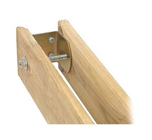 STAFFA SUPPORTO ACCIAIO TROPICALIZZATO AD U A PARETE PER TRAVE LEGNO 90  mm - 2