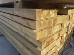 Pergola da Giardino Addossata in Legno di Pino Impregnato - mt 2 X 8 x 2,5h - con Supporti a Tassell - 4