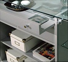 BANCO VETRINA - 183x46x90 cm - CRISTALLI TEMPERATI MADE IN ITALY - 2