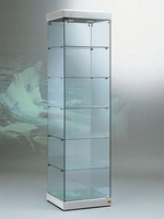 Vetrina 2  Faretti Led 4000°K  -54x53x200h - Cristalli Temperati Made in Italy