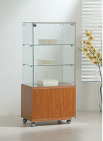 Vetrina Top Cristallo con Mobile 60x40xh130 cm OF614M Made in Italy
