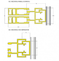 Zanzariera a Schermo Fisso Scorrevole Verticale o Orizzontale su Misura  ITALFROM® - 3