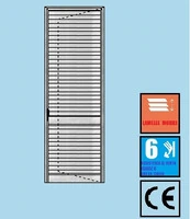 Persiana Porta-Finestra in Alluminio Arrotondata o Squadrata - 1 Anta Orientabile H2200xL900 mm - Pr
