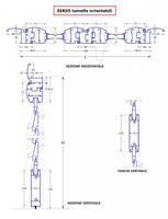 Persiana Porta-Finestra in Alluminio Arrotondata o Squadrata - 4 Ante Orientabile H2200xL2600 mm - P - 2