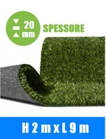 Prato Sintetico Artificiale ITALFROM® - Misure: H2,00 X 9 m - Spessore:20 mm