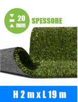 Prato Sintetico Artificiale ITALFROM® - Misure: H2,00 X19 m - Spessore:20 mm