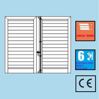 Persiana in Alluminio a Muro Squadrata 2 Ante Orientabili H1200xL1300 mm - Profilo ITALFROM®
