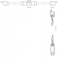 Persiana Porta-Finestra in Alluminio a Muro Squadrata 1 Anta Orientabile H2200xL900 mm - Profilo ITA - 4