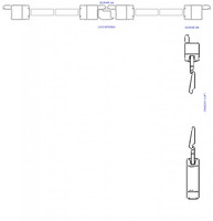 Persiana Porta-Finestra in Alluminio a Muro Squadrata 3 Ante Orientabili H2200xL2200 mm - Profilo IT - 4