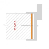 Stipite per Spessore Muro Fino da 20 a 23 cm per Porte Interne in Pvc - ITALFROM®