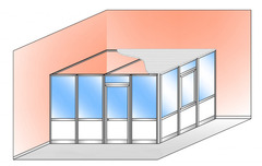 Box Modulare 2 Lati in Alluminio e Vetro Trasparente e Bachelite e Copertura - 4x3 m - ITALFROM®