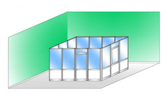 Box Modulare 4 Lati in Alluminio Vetro Trasparente e Bachelite - 4x3 m - ITALFROM®