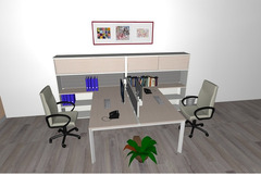 Composizione Mobili da Ufficio - Ufficio3 - Serie IXO Italfrom